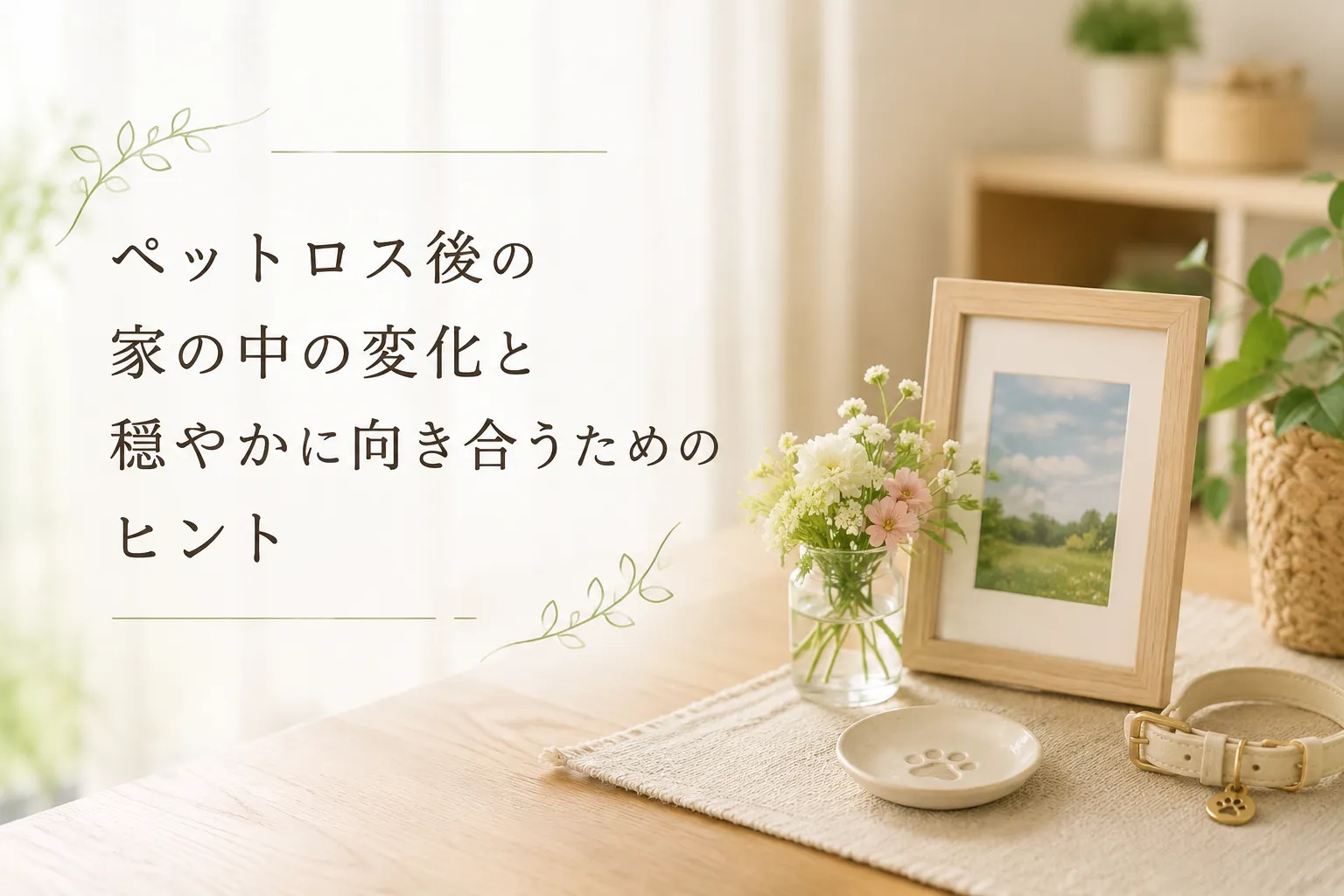 ペットロス後の家の中の変化と穏やかに向き合うためのヒント