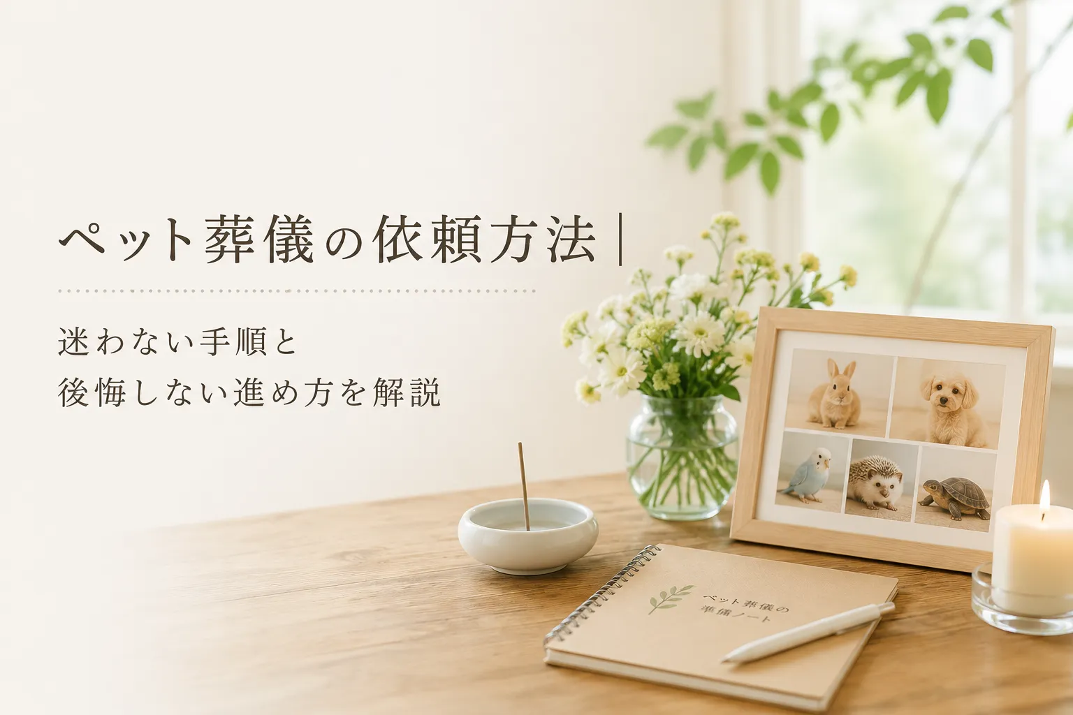 ペット葬儀の依頼方法|迷わない手順と後悔しない進め方を解説