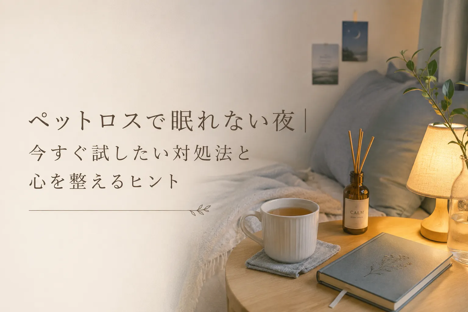 ペットロスで眠れない夜|今すぐ試したい対処法と心を整えるヒント