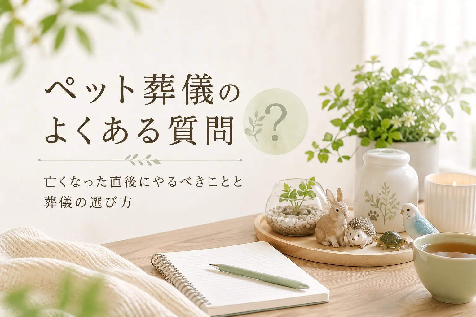 ペット葬儀のよくある質問｜亡くなった直後にやるべきことと葬儀の選び方