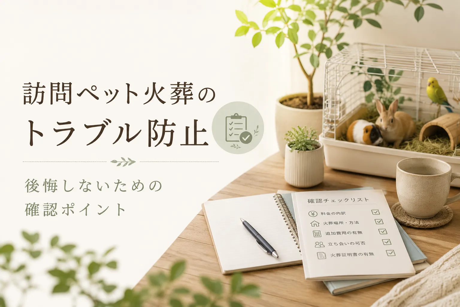 訪問ペット火葬のトラブル防止｜後悔しないための確認ポイント