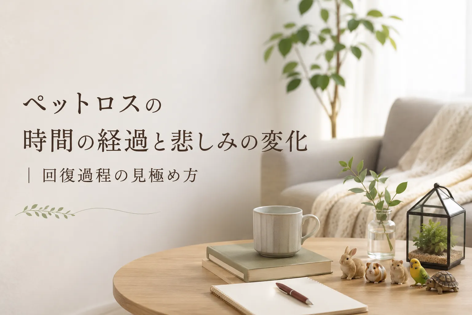 ペットロスの時間の経過と悲しみの変化|回復過程の見極め方