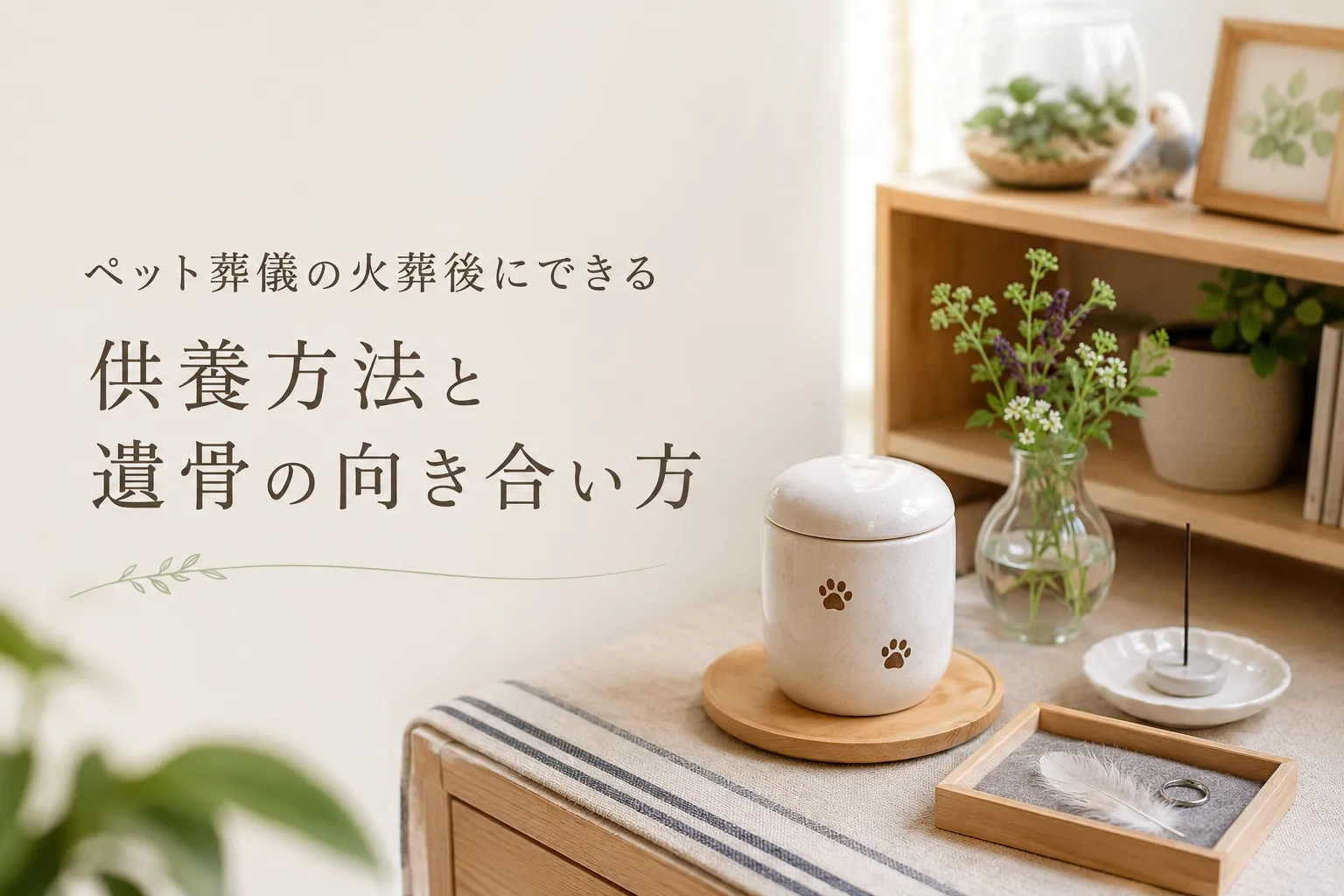 ペット葬儀の火葬後にできる供養方法と遺骨の向き合い方