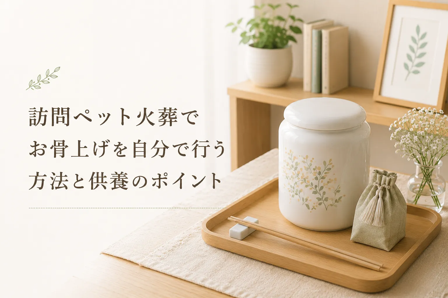 訪問ペット火葬でお骨上げを自分で行う方法と供養のポイント