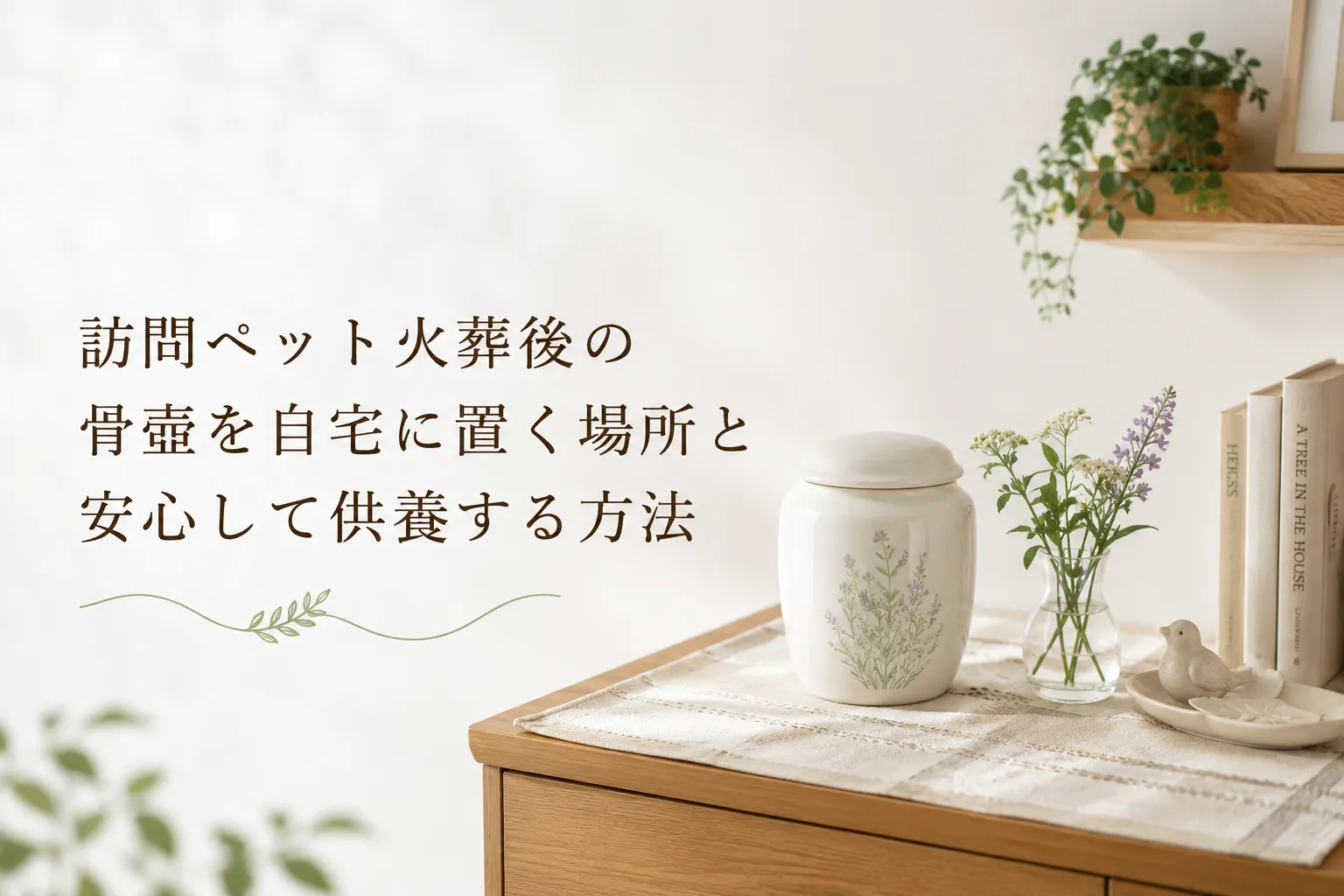 訪問ペット火葬後の骨壷を自宅に置く場所と安心して供養する方法