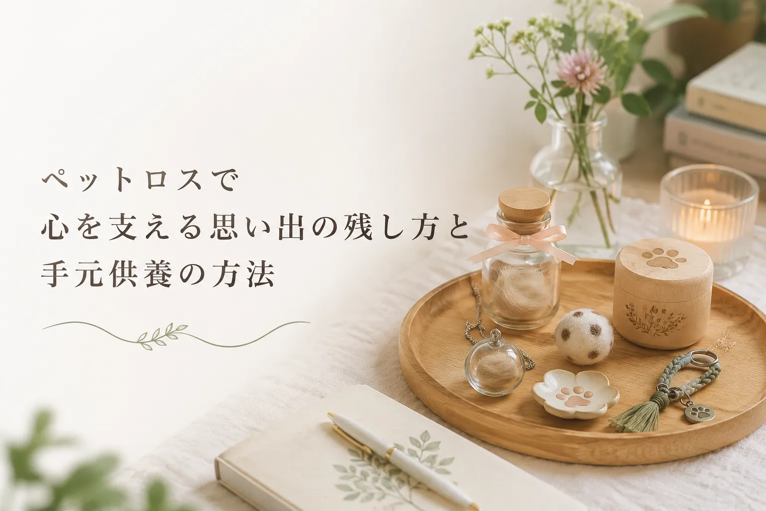 ペットロスで心を支える思い出の残し方と手元供養の方法