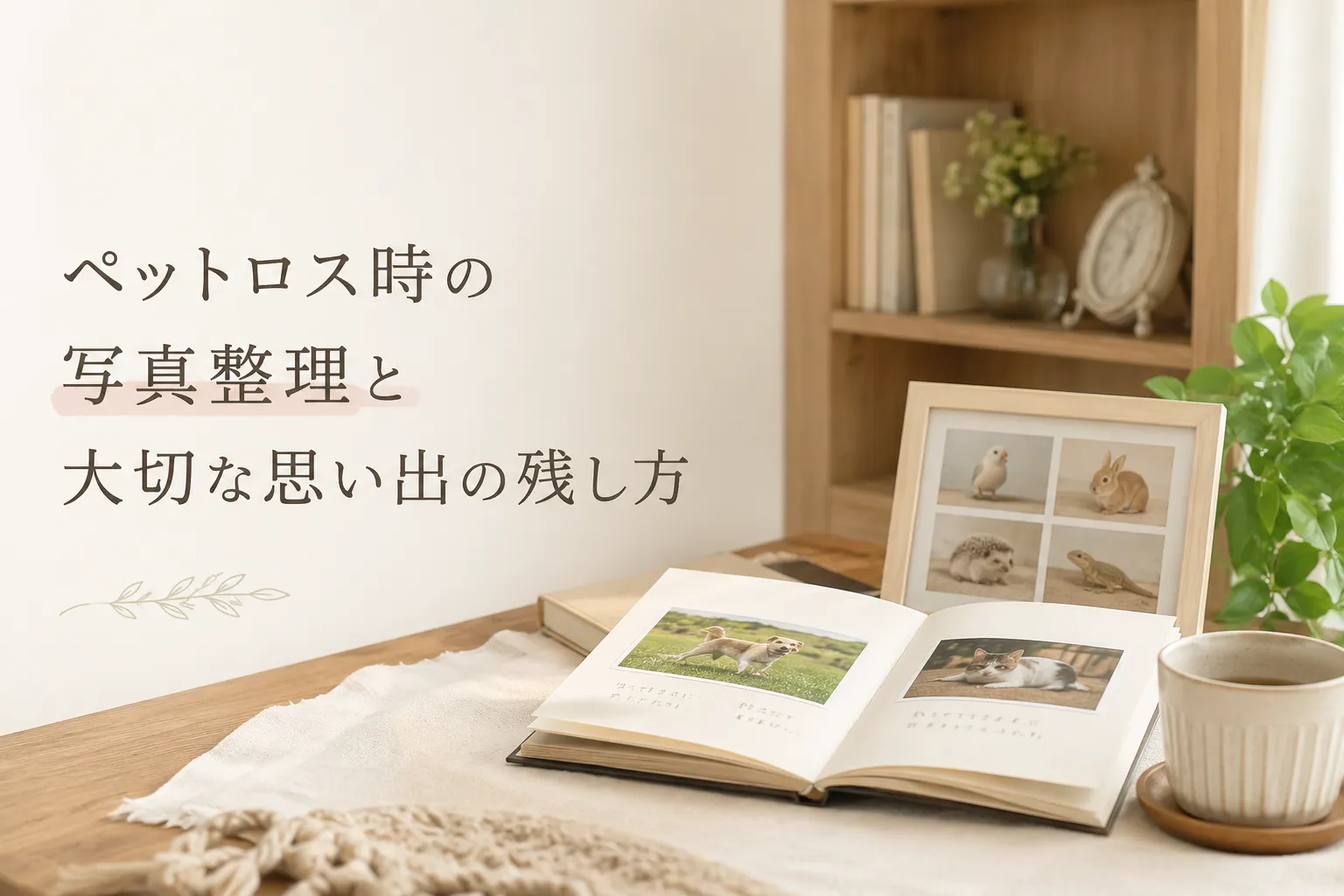ペットロス時の写真整理と大切な思い出の残し方