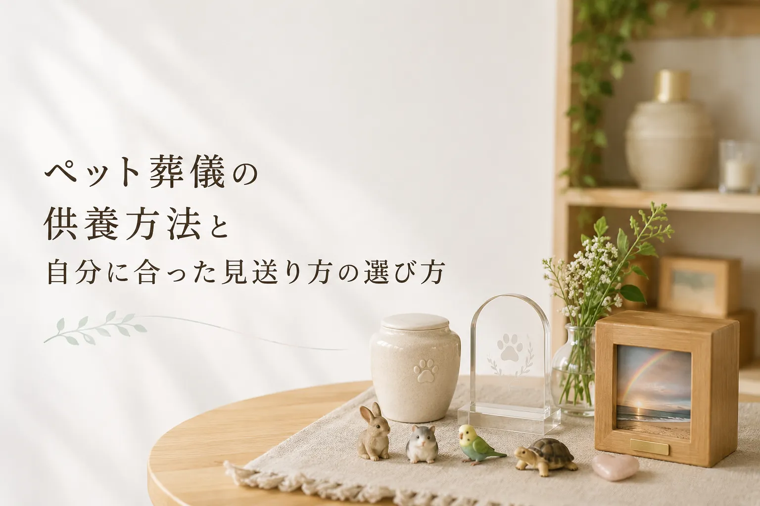 ペット葬儀の供養方法と自分に合った見送り方の選び方