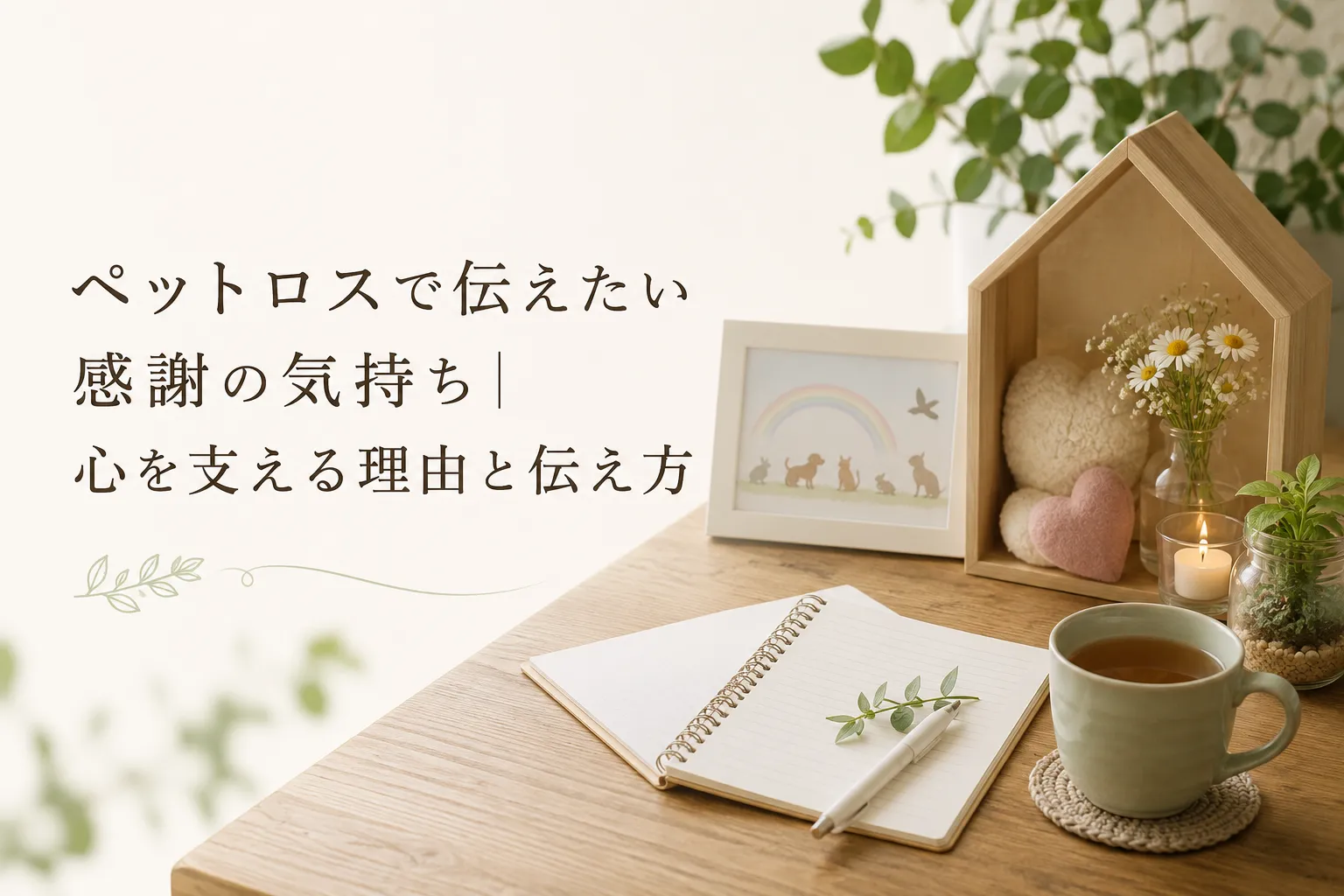 ペットロスで伝えたい感謝の気持ち|心を支える理由と伝え方