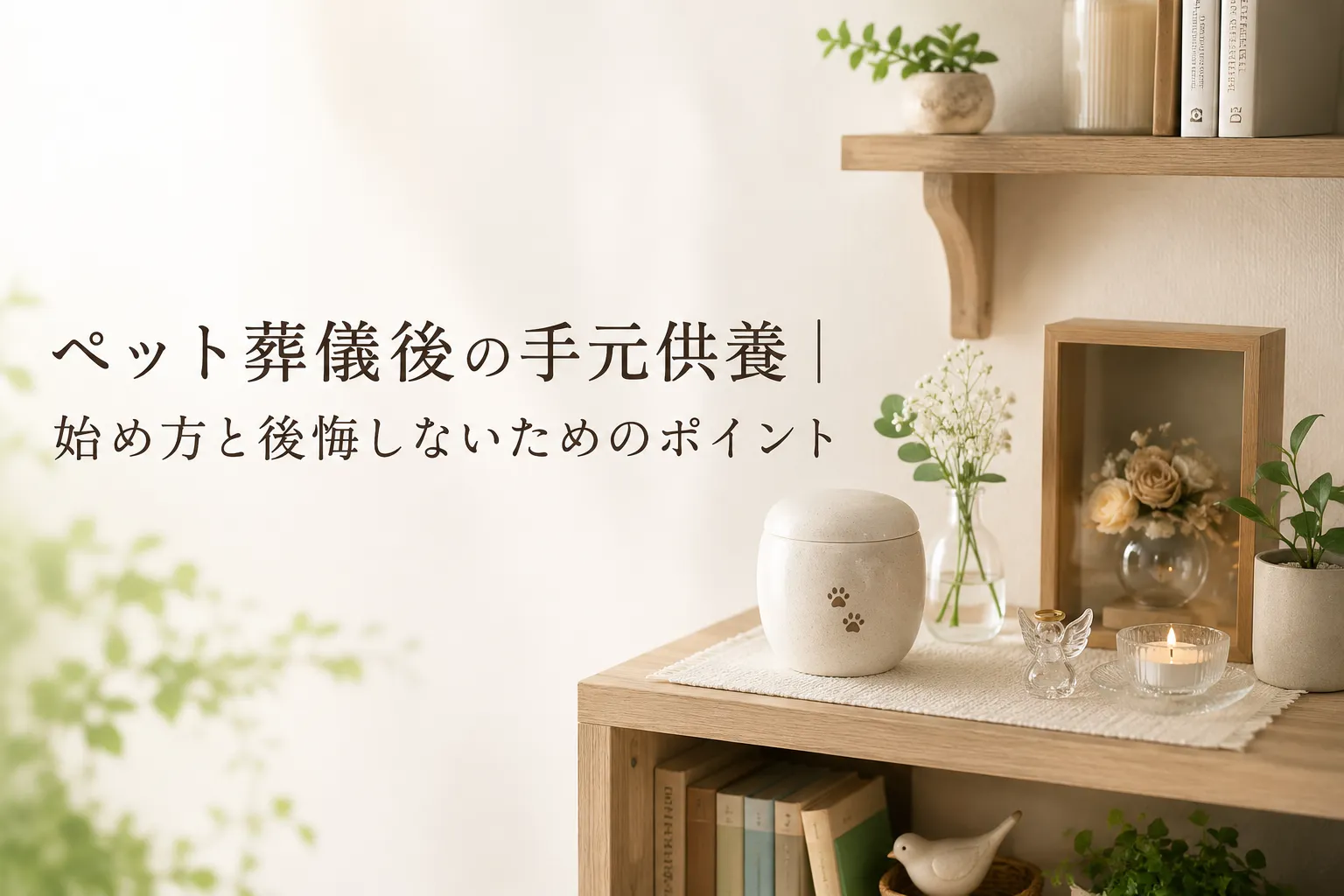 ペット葬儀後の手元供養|始め方と後悔しないためのポイント