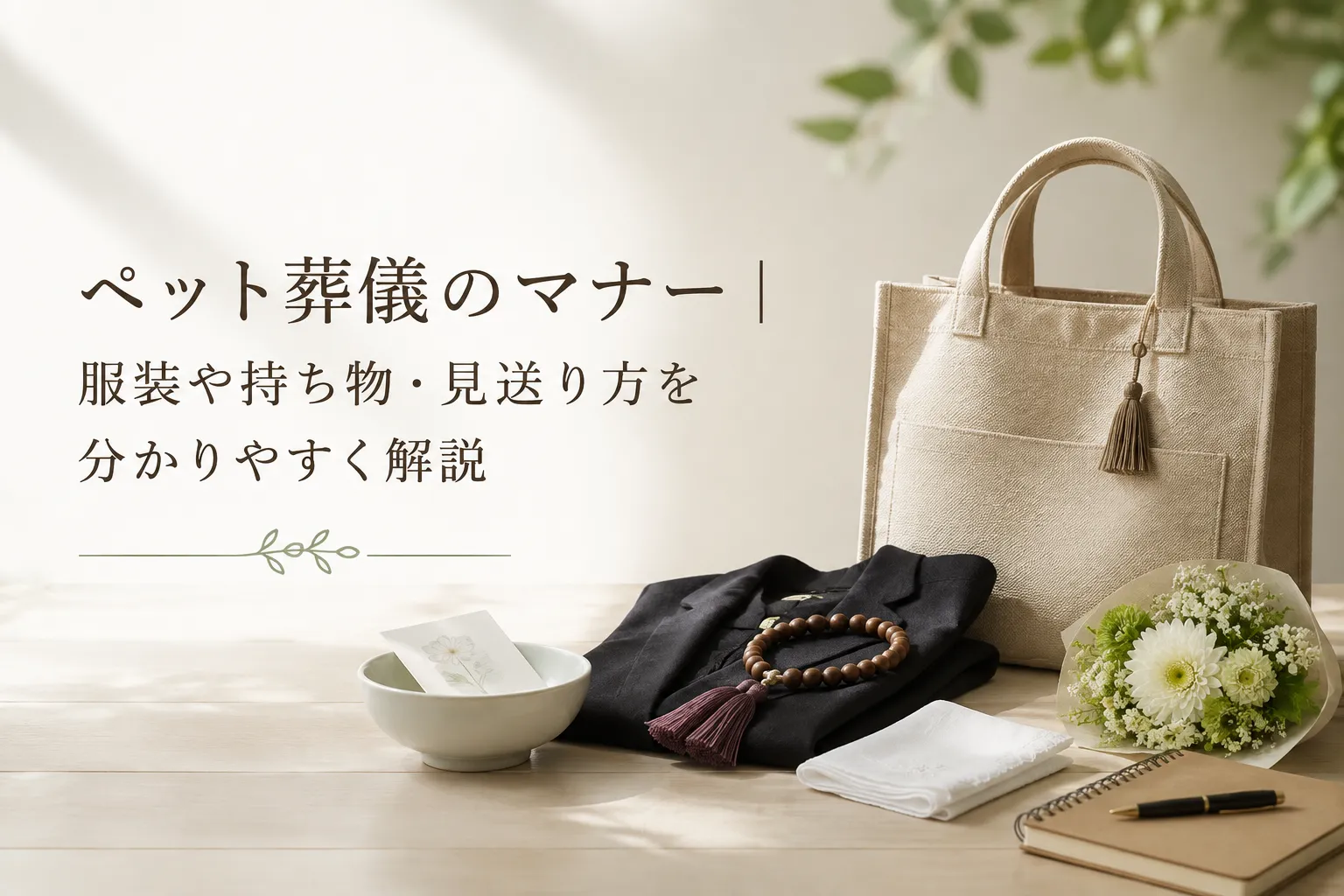 ペット葬儀のマナー｜服装や持ち物・見送り方を分かりやすく解説