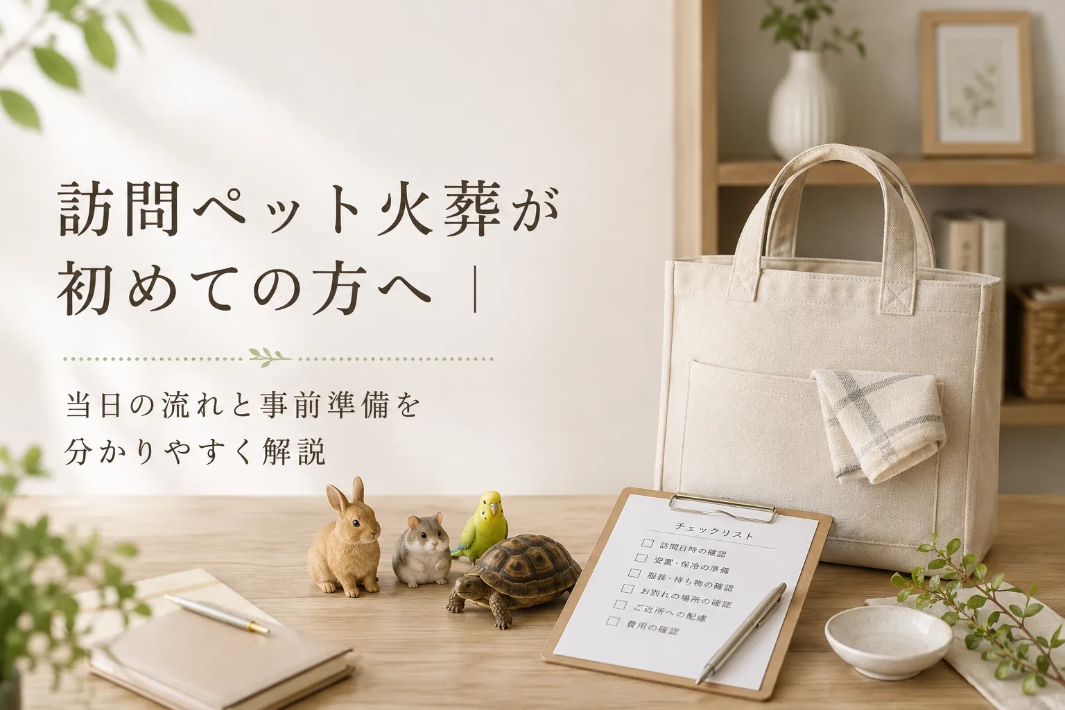 訪問ペット火葬が初めての方へ｜当日の流れと事前準備を分かりやすく解説