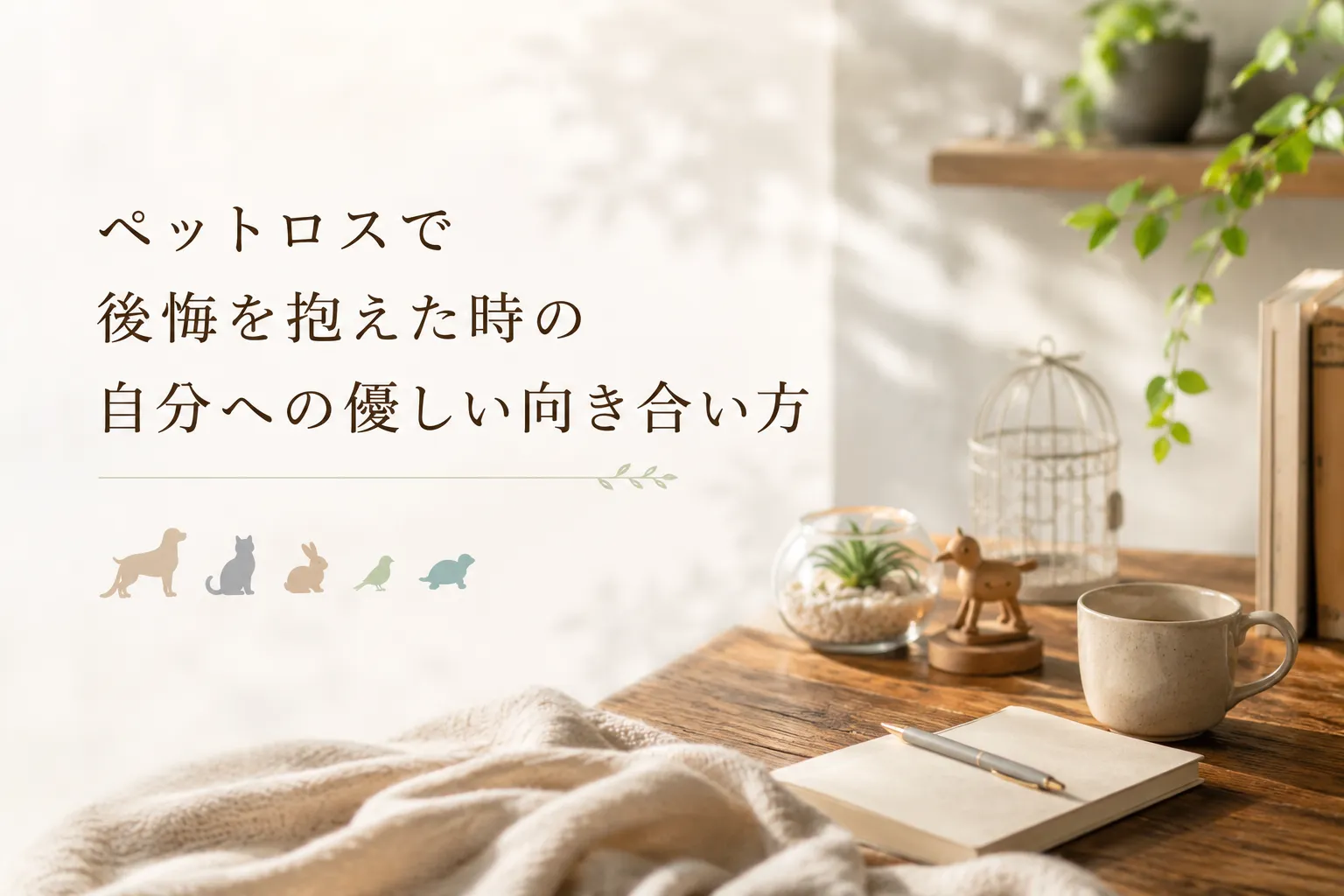 ペットロスで後悔を抱えた時の自分への優しい向き合い方