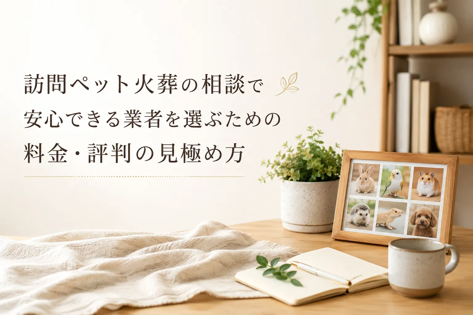 訪問ペット火葬の相談で安心できる業者を選ぶための料金・評判の見極め方