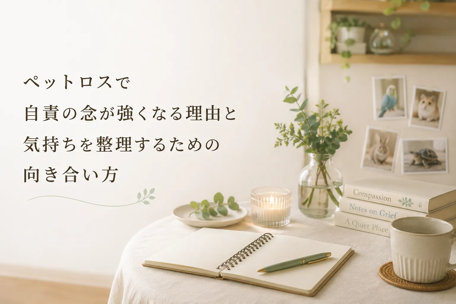ペットロスで自責の念が強くなる理由と気持ちを整理するための向き合い方