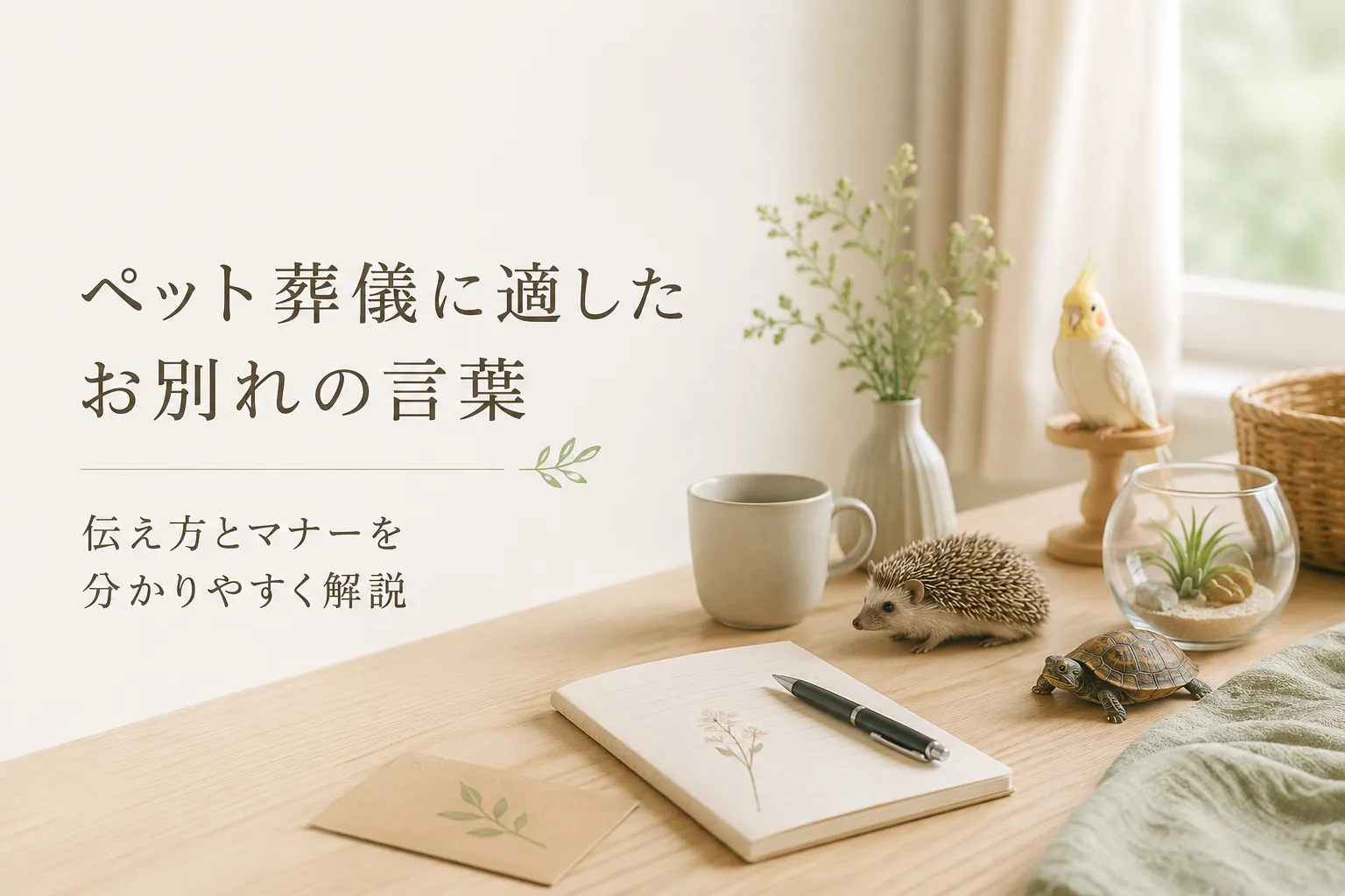 ペット葬儀に適したお別れの言葉|伝え方とマナーを分かりやすく解説