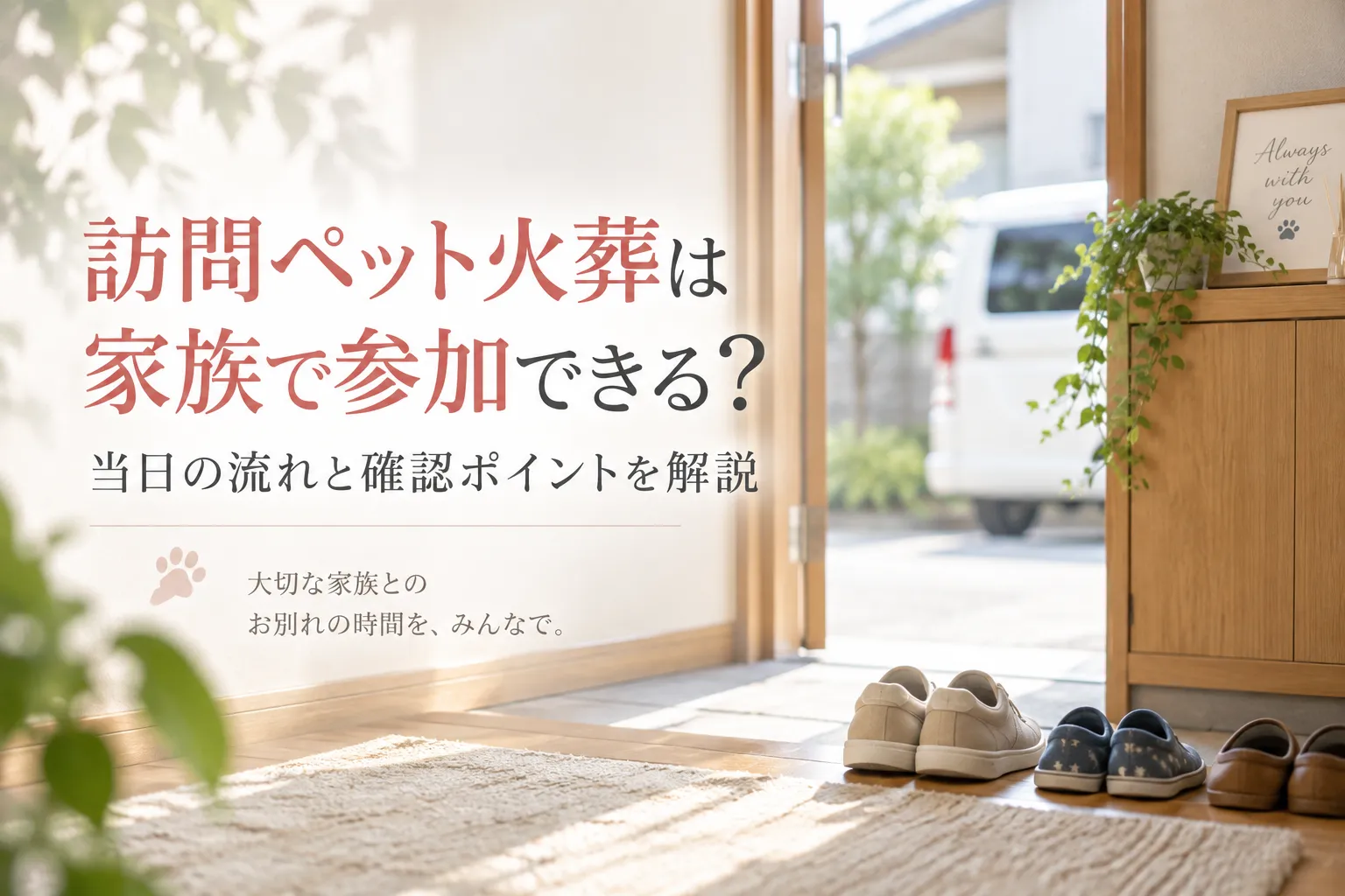 訪問ペット火葬は家族で参加できる?当日の流れと確認ポイントを解説