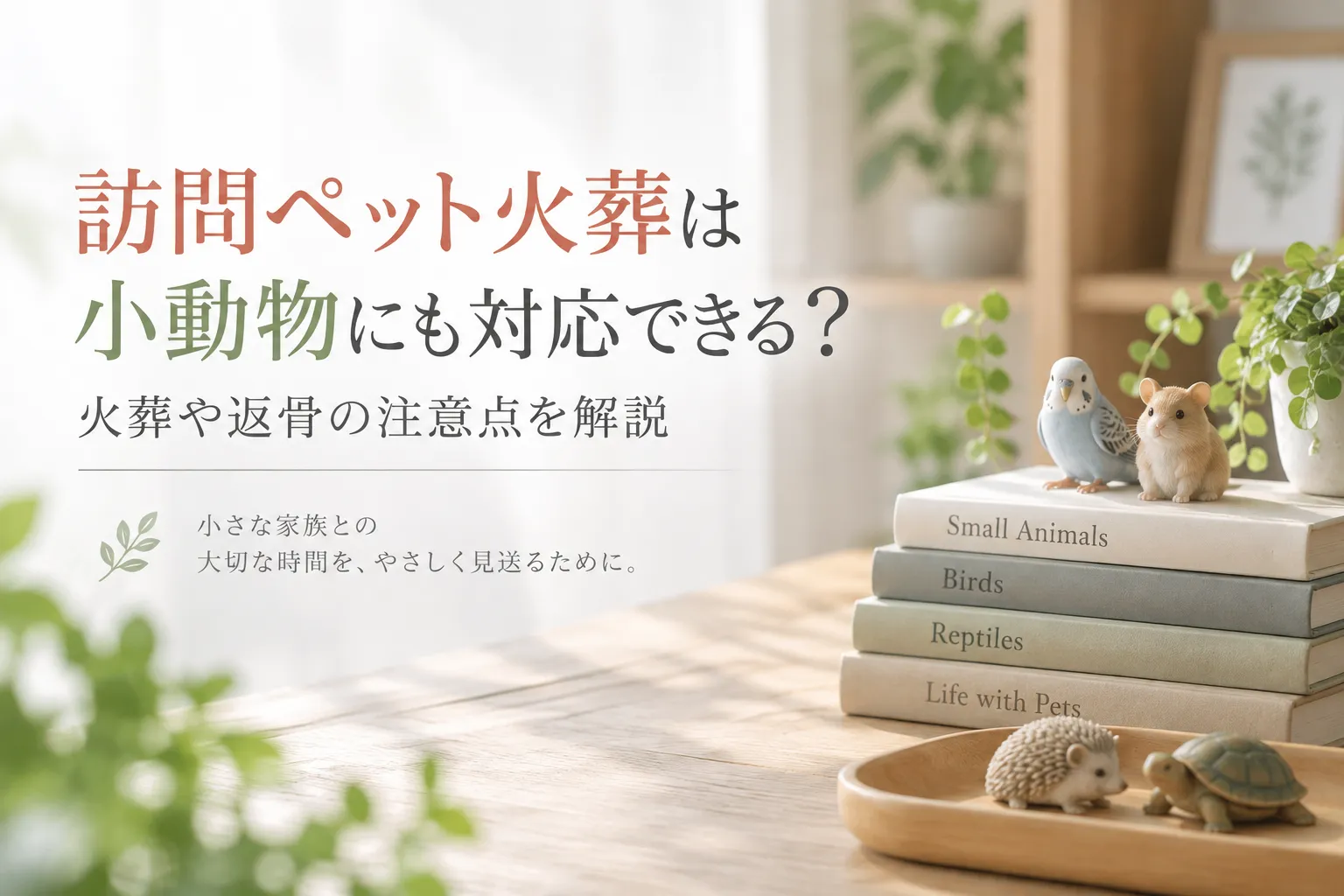 訪問ペット火葬は小動物にも対応できる？火葬や返骨の注意点を解説