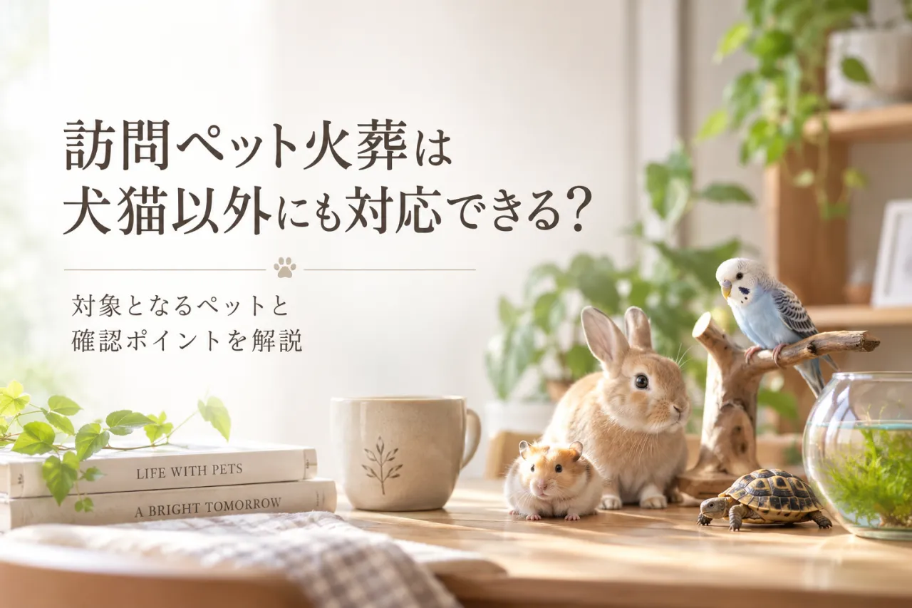訪問ペット火葬は犬猫以外にも対応できる?対象となるペットと確認ポイントを解説