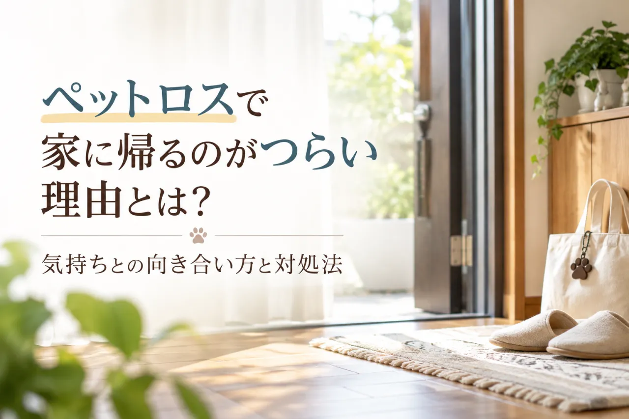 ペットロスで家に帰るのがつらい理由とは？気持ちとの向き合い方と対処法